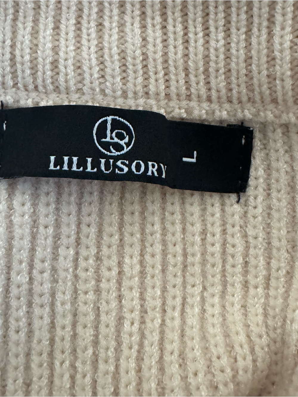 Quarter-Zip Striped Turtleneck Sweater - Cream/Black - Picture 7 of 8